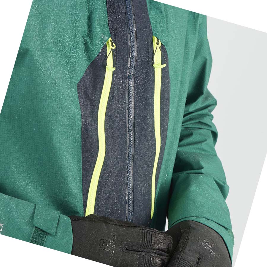 Chaquetas Salomon OUTPEAK GORE-TEX WATERPROOF 3L Hombre Verdes | MX 3276NWY